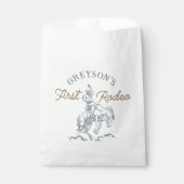  Western Cowboy Eerste Rodeo 1e Verjaardag Bedankzakje (Voorkant)