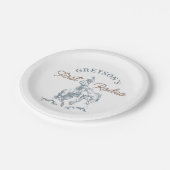 Western Cowboy Eerste Rodeo 1e Verjaardag Papieren Bordje (Gekanteld)