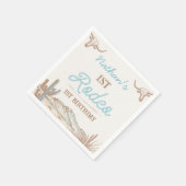  Western Cowboy Eerste Rodeo 1e Verjaardag Servet (Hoek)