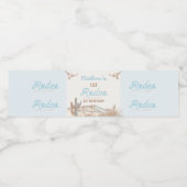  Western Cowboy Eerste Rodeo 1e Verjaardag Waterfles Etiket (Enkel label)