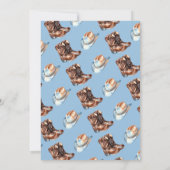 Western Cowboy First Rodeo 1st Birthday Kaart (Achterkant)