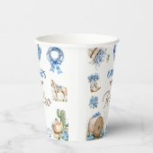 Western Cowboy First Rodeo Birthday Party Papieren Bekers (Rechts)