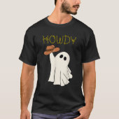 Western Cowboy Ghost Howdy Cute Country Halloween  T-shirt (Voorkant)