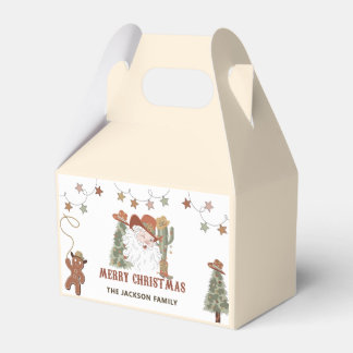 Western Cowboy kerstfeest Bedankdoosjes