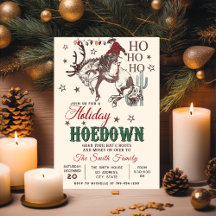 Western Cowboy Kerstvakantie Hoedown feest