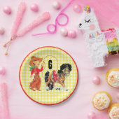 Western cowboy Kind met paard en touw feest Papieren Bordje (Feest)