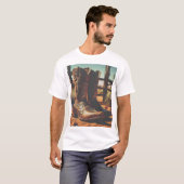  Western Cowboy Laarzen T-shirt (Voorkant volledig)
