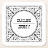 Western Cowboy Land Weddenschap Kartonnen Onderzetters (Voorkant)