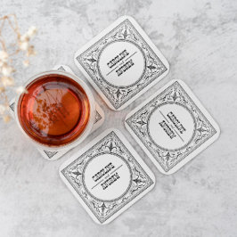  Western Cowboy Land Weddenschap Kartonnen Onderzetters