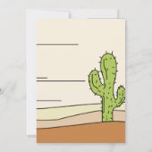 Western Cowboy Pastel Genderneutraal Baby shower Kaart (Achterkant)