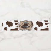 Western Cowboy Pet Baby shower Waterfles Etiket (Enkel label)