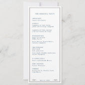 Western cowboy pet bruiloft programma (Achterkant)