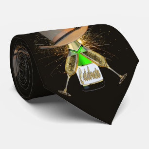 Western Cowboy Pet Champagne Fireworks Necktie Stropdas