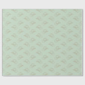 Western Cowboy Pet Cowgirl Rodeo groen Goud Cadeaupapier (Vlak)