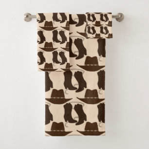 Western Cowboy Pet en Boots Bad Handdoek