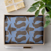 Western Cowboy Pet en Boots Blue Tissuepapier (Geschenk)