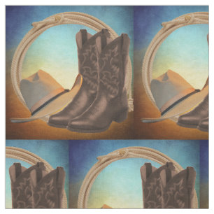 Western cowboy-Pet en penseel Stof