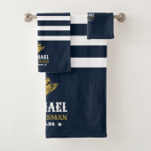 Western Cowboy Pet - Gepersonaliseerd Elegant Groo Bad Handdoek (Insitu)