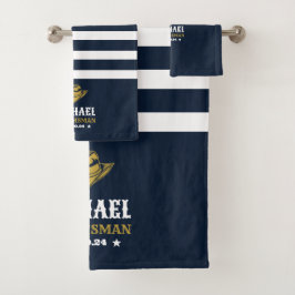 Western Cowboy Pet - Gepersonaliseerd Elegant Groo Bad Handdoek