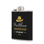 Western Cowboy Pet Klassieke, gepersonaliseerde Gr Heupfles (Links)