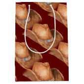 Western Cowboy Pet Pattern Medium Cadeauzakje (Voorkant)