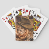 Western Cowboy Pet Rope Barn Hay Pokerkaarten (Achterkant)