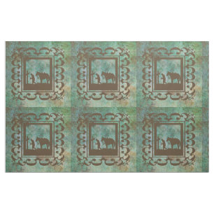 Western cowboy Prayer Design Fabric 9-inch vierkan Stof