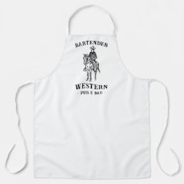 Western Cowboy Pub & Bar Aangepaste Barman Schort