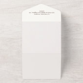 Western Cowboy Rocking Horse Boy Baby shower All In One Uitnodiging (Buitenkant)