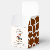 Western Cowboy Rocking Horse Boy Baby shower Bedankdoosjes (Geopend)