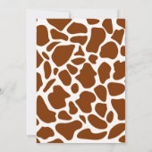 Western Cowboy Rocking Horse Boy Baby shower Bedankkaart (Achterkant)