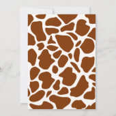 Western Cowboy Rocking Horse Boy Baby shower Kaart (Achterkant)