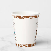 Western Cowboy Rocking Horse Boy Baby shower Papieren Bekers (Rechts)