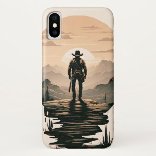 Western cowboy silhouet Case-Mate iPhone case