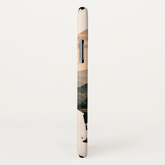 Western cowboy silhouet Case-Mate iPhone case (Achterkant / rechts)