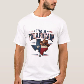 Western Cowboy Talafreak Texas Vlag Denim T-shirt
