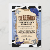 Western, Cowboy Verjaardag Kaart (Voorkant)