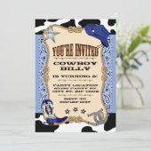 Western, Cowboy Verjaardag Kaart (Staand voorkant)