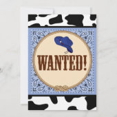 Western, Cowboy Verjaardag Kaart (Achterkant)