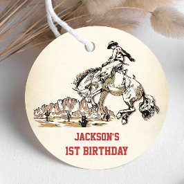 Western Cowboy Verjaardagsfeest Bedankjes Labels