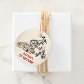 Western Cowboy Verjaardagsfeest Bedankjes Labels (In situ)