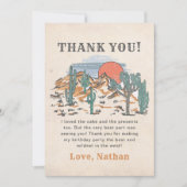 Western Cowboy Verjaardagsfeest Bedankkaart (Voorkant)