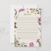 Western Cowboy Verjaardagsfeest Bedankkaart (Voorkant)