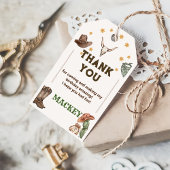Western Cowboy Verjaardagsfeestje Bedankt Favor Cadeaulabel