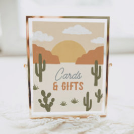 Western Cowboy Verjaardagsfeestje Kaarten en cadea Poster