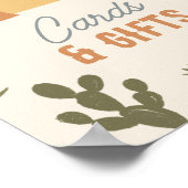 Western Cowboy Verjaardagsfeestje Kaarten en cadea Poster (Hoek)