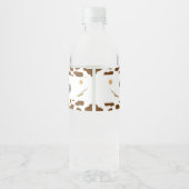 Western Cowboy Verjaardagsfeestje Waterflesje Labe Waterfles Etiket (Achterkant)