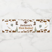 Western Cowboy Verjaardagsfeestje Waterflesje Labe Waterfles Etiket (Enkel label)