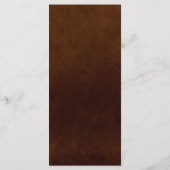 Western Cowboy Vintage Southwest Floral Wedding Menu (Achterkant)