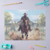 Western Cowboy Watercolor Tissuepapier (Craft)